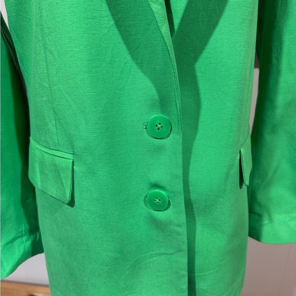 Anthropologie Farm Rio Lyocell and Cotton blend Oversized Blazer - Picture 5 of 12
